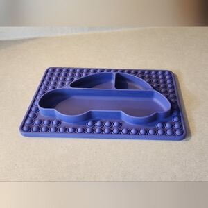 Silicone Purple Kids Fidget PopIt Car Plate